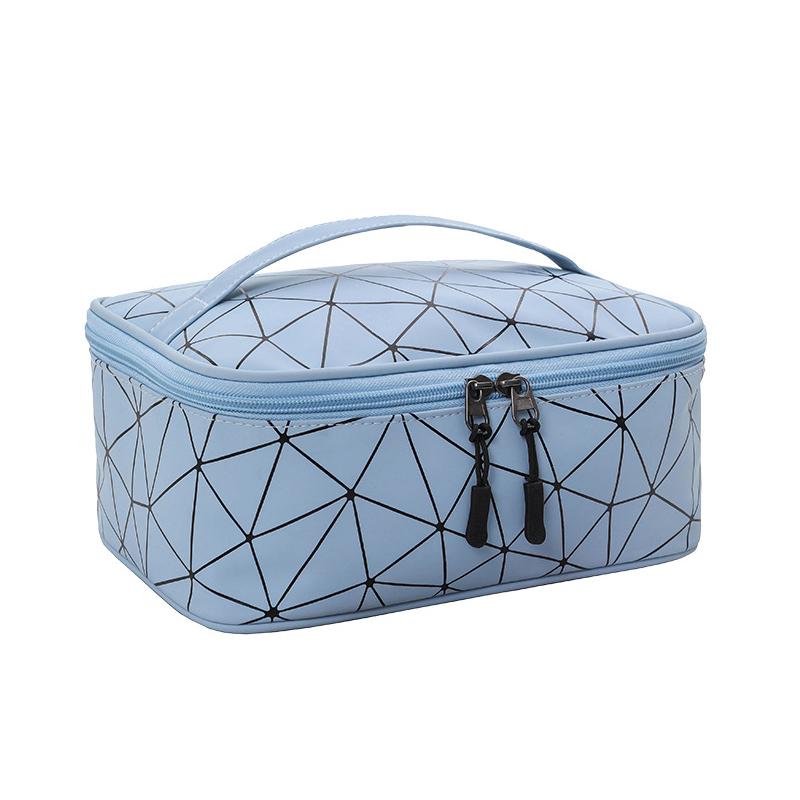 

Дорожная косметичка большой вместимости, водонепроницаемая женская косметичка, органайзер для туалетных принадлежностей, кейсы для макияжа, на молнии, моющийся бьюти-кейс