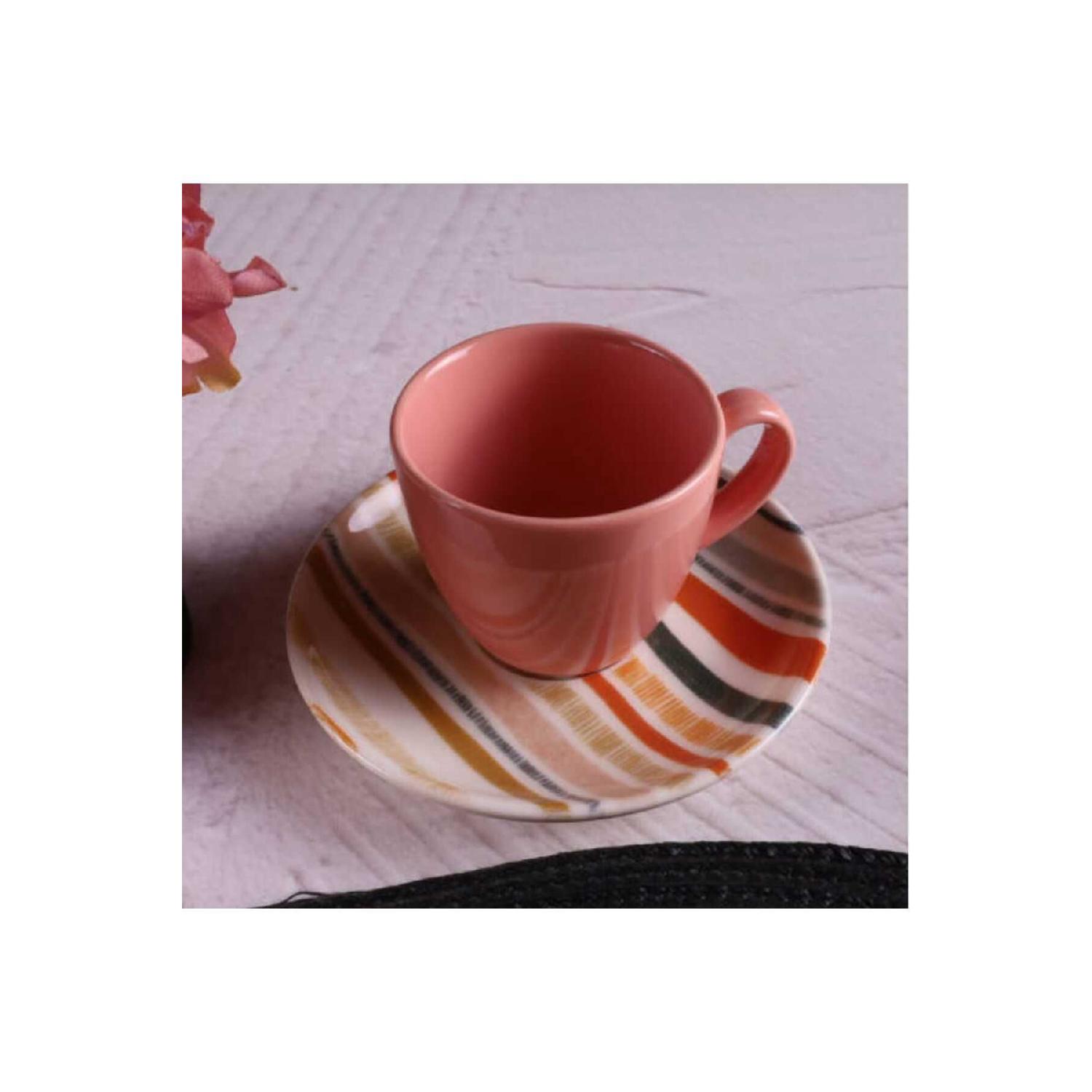 

Кофейный сервиз из 12 предметов на 6 человек оранжевый