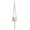 Hand-woven Bohemian Hemp Rope Hanging Basket Pendant
