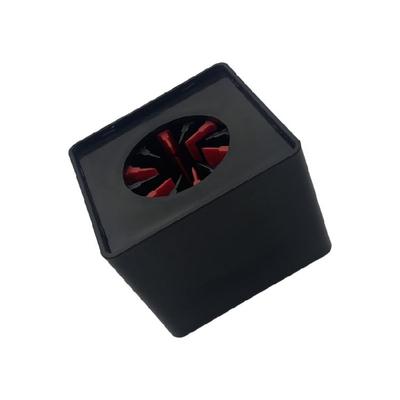 Reusable ABS Flag Station Cube Microphone Logos Mounts With PVC Engraving Surfaces For News Reporting And Podcasting