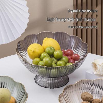 2023 Luxuriöse Obst- und Snackschale mit Abfluss - Elegant und geräumig für den Couchtisch