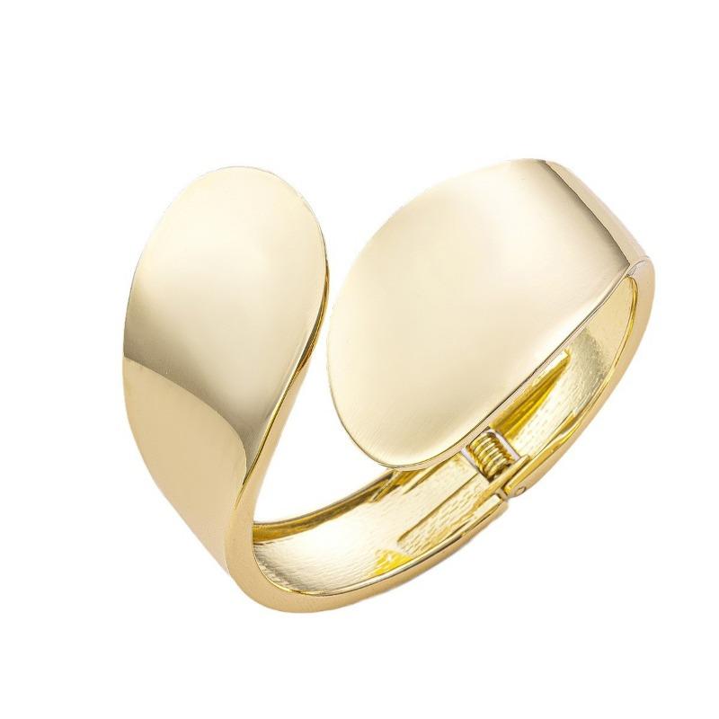 Glossy Open Bracelet Bracelet Jewelry Niche Alloy Personality Irregular Alloy Bracelet Women