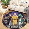 Onepunch Man Round Area Rug Carpet Rug For Living Room Bedroom Sofa Playroom Decor Nonslip Floor Mat