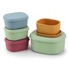 Heat Resistance Silicone Lunch Box Oval Food Container Snack Box Food Storage Box  Travel
