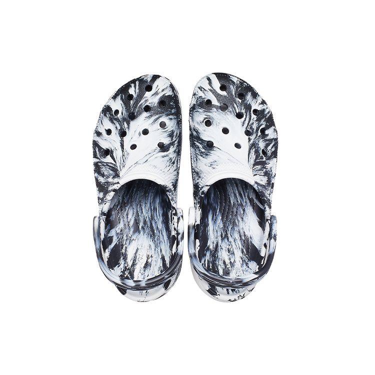 Crocs Classic Clog Eva Marble Pattern Cloud Clogs Women Footwear Black White 207176-066