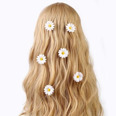 10 Stück Süße Niedliche Sonnenblumen-Klammer Frische Verspielte Seitenhaarspange Dekoration Strandurlaub Party Auftritt Haaraccessoires