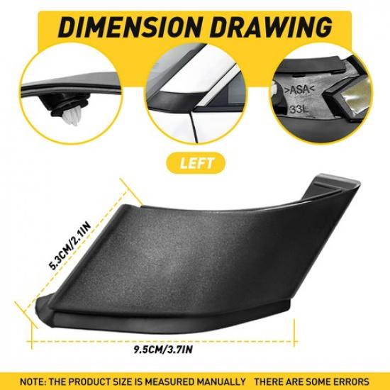 Fits RAV4 - Toyota Left A-Pillar Trim Panel Cover Black Cap 60118-0R051