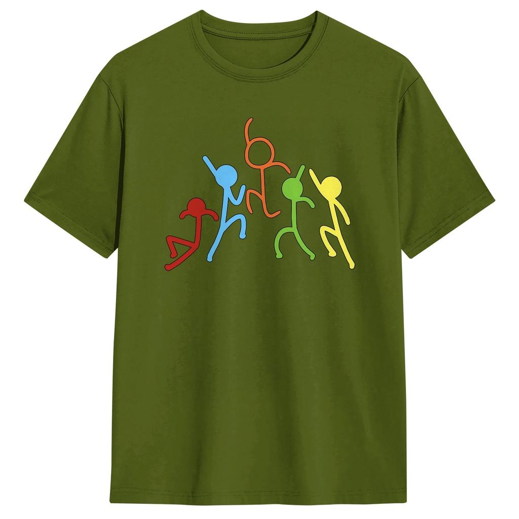 Alan Becker Gaming Fighting T-Shirt Sommer Trendig Cool T-Shirts Unisex Baumwolle T-Shirts Kurzarm Vintage Tops
