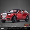1/24 Rolls-Royce Cullinan Automobile Model Metal Die Cast Simulation Sound Light Boy Birthday Gift Ornament Halloween Toys
