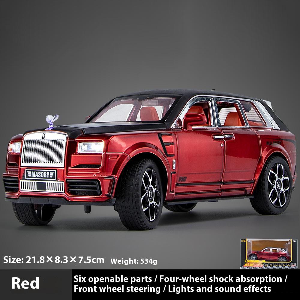 1/24 Rolls-Royce Cullinan Automobile Model Metal Die Cast Simulation Sound Light Boy Birthday Gift Ornament Halloween Toys