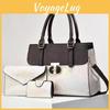 Chic New Color Block Patchwork Mother And Child Bag For Everyday Stylish Use
