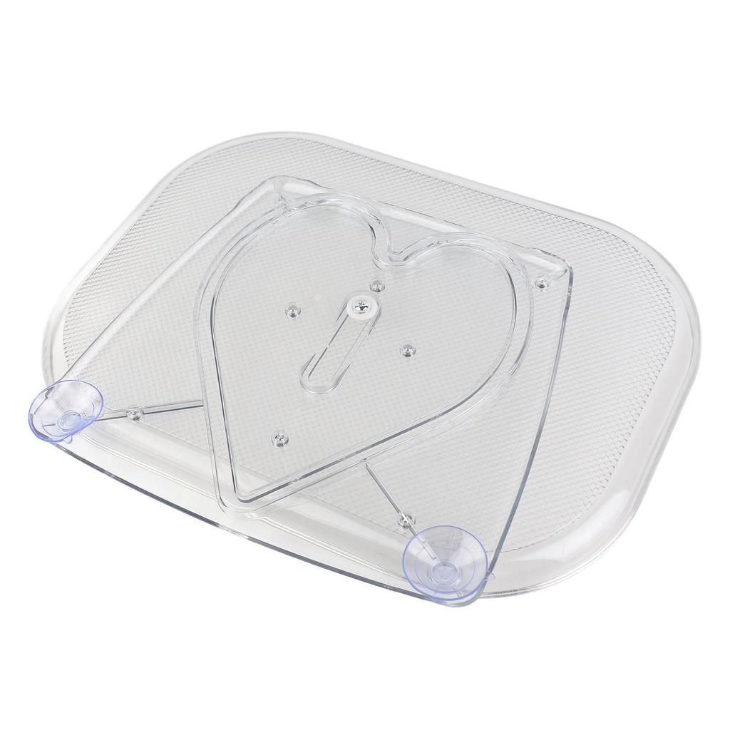 Lazy Susan Drehteller Organizer für Kühlschrank Klar Rotierendes Rechteckiges Aufbewahrungsfach für Schrank, Tisch, Speisekammer,