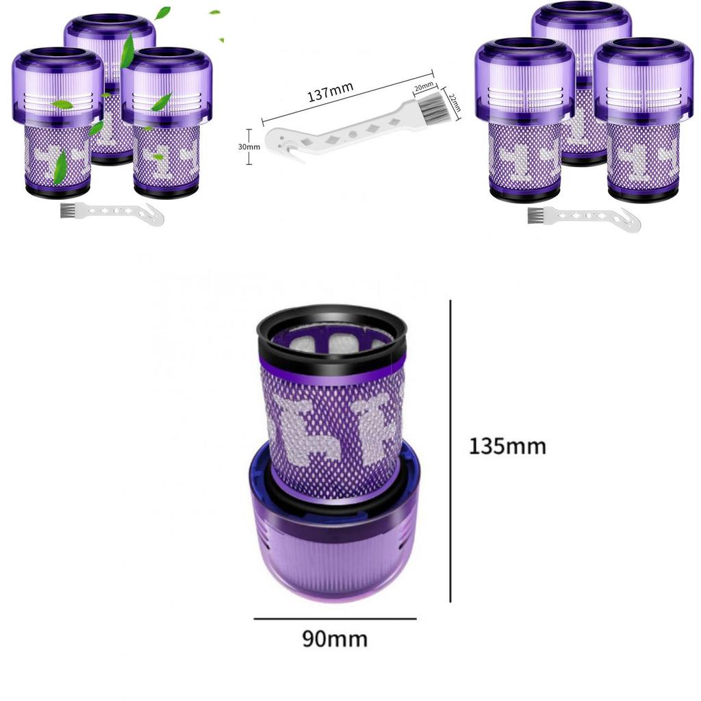 Dyson V10 Compatible Hepa Filter For V6 V8 V11 V12 V15 Home Use White