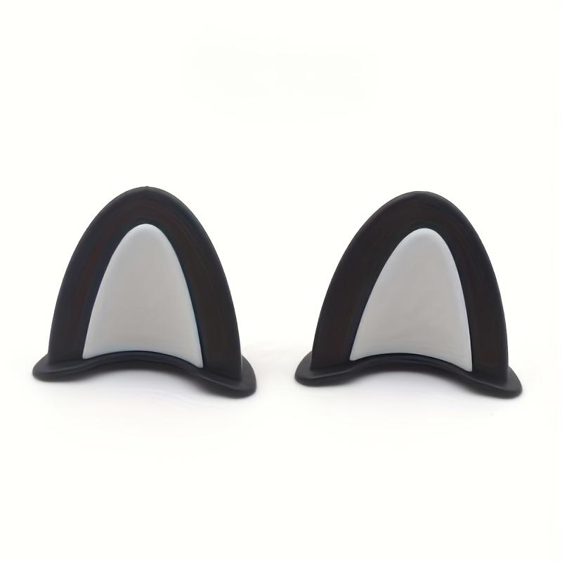 2Pcs Cute Cat Ears Helmet Decoration Motorcycle Electric Stickers Decor Multicolor Motorcycle Helmets Accessories Universal