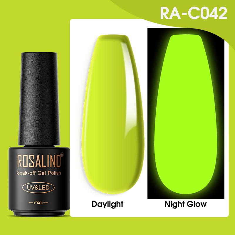 ROSALIND Gel Nail Polish 100 Colors Nail Gel For Design Nails Art 7ml Soak Off Crackle/Neon Luminous Semi Permanent Gel Polish