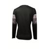 Women's Elegant Long Sleeve Shirt | Half Zipper Front, Perspective Proof, Geometric Printing
