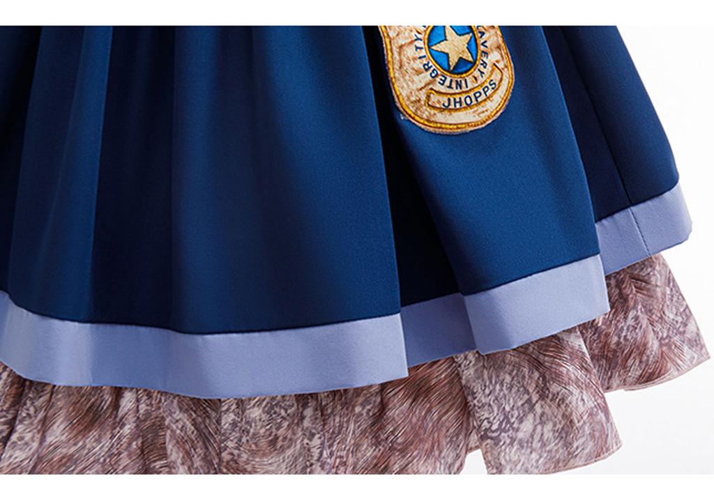 Film Zootropolis 2 Costumi da Coniglietta Judy Coraggiosa e Carina per Bambina Gioco di Ruolo Judy Hopps Travestimento da Coniglio Set Vestito Bambola 2-10 Anni