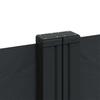 Retractable Side Awning Black 140 X 600 Cm