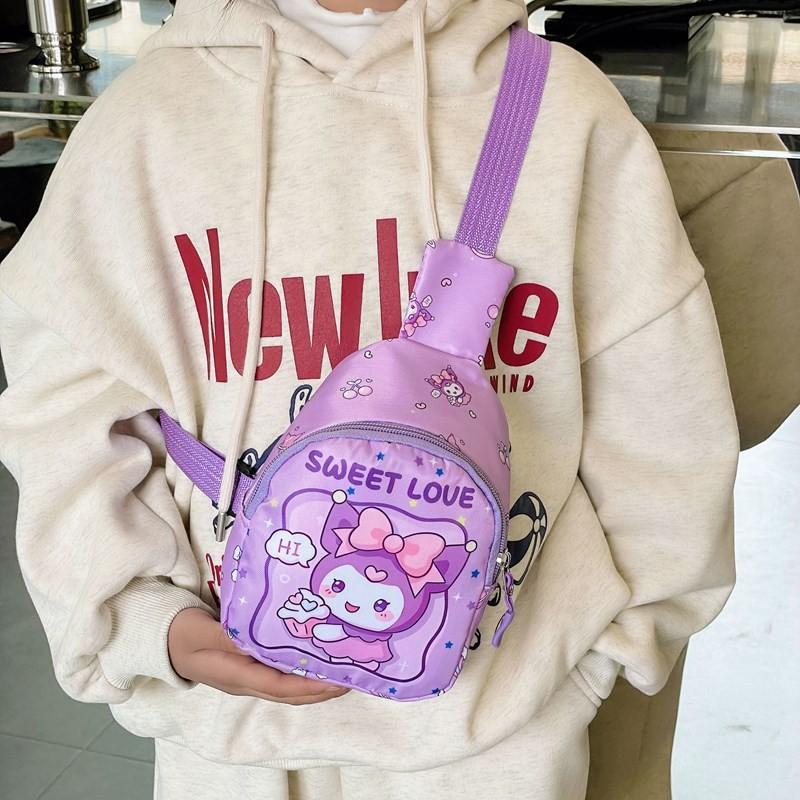 Print Delightful Anime Chest Bag For Children In Lovely Colors Perfect For Use Kindergarten