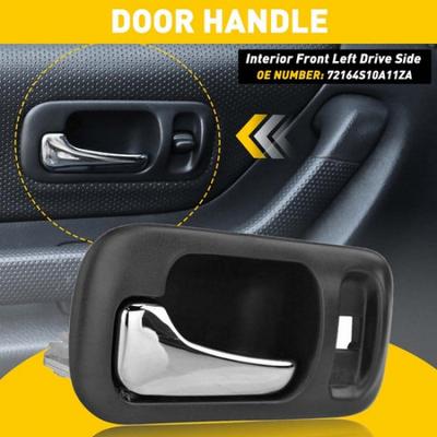 Door Handle Ide Black Inner Driver Side Front Left LH for Honda 1997-2001