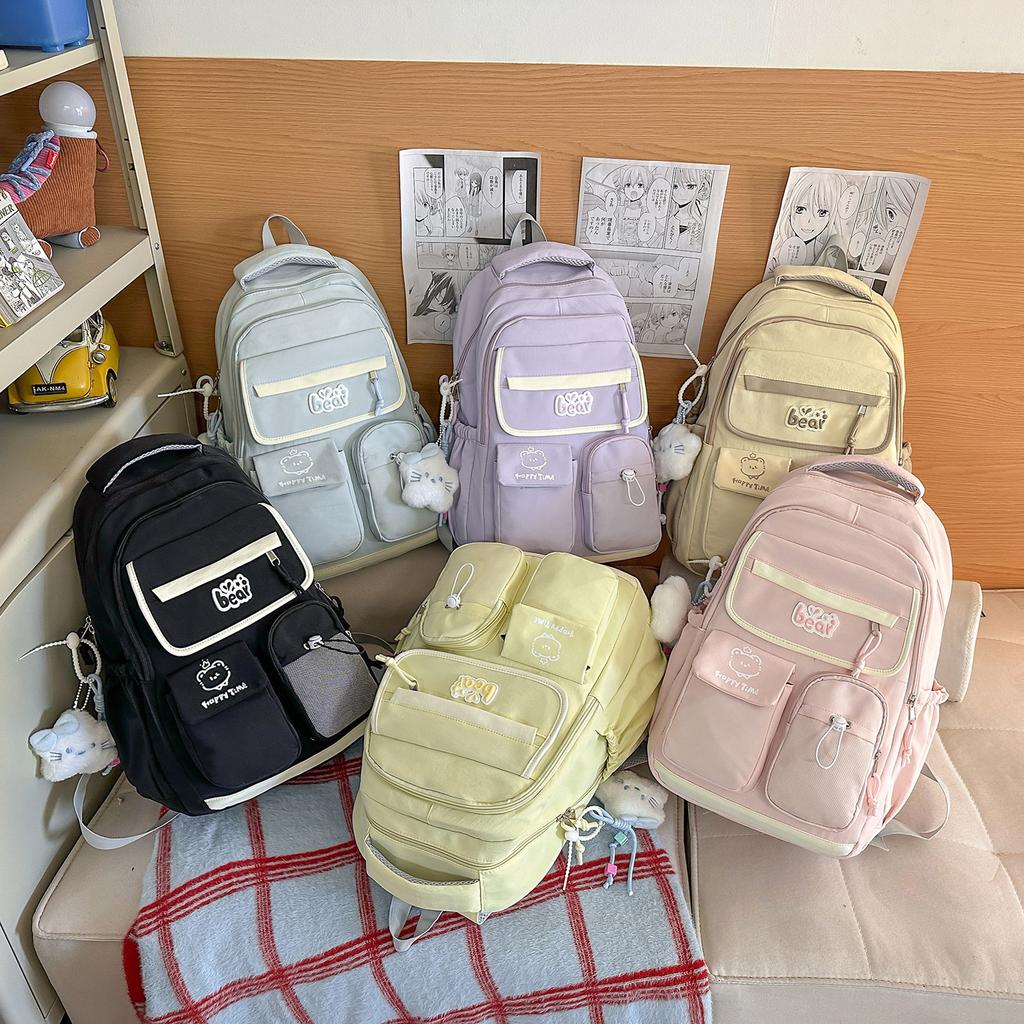 Schoolbag new schoolbag girl primary school students sweet girl travel backpack high quality junior high school students computer bag
