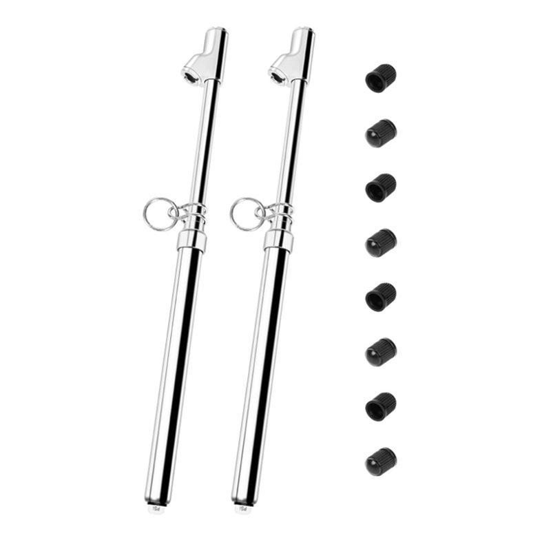 AB47-Dual Head Tire Pressure Gauge 2-Pack-Heavy Duty 10 To 150 PSI Air Pressure Meter For Cars, Trucks, Bikes, Rvs& Vehicles