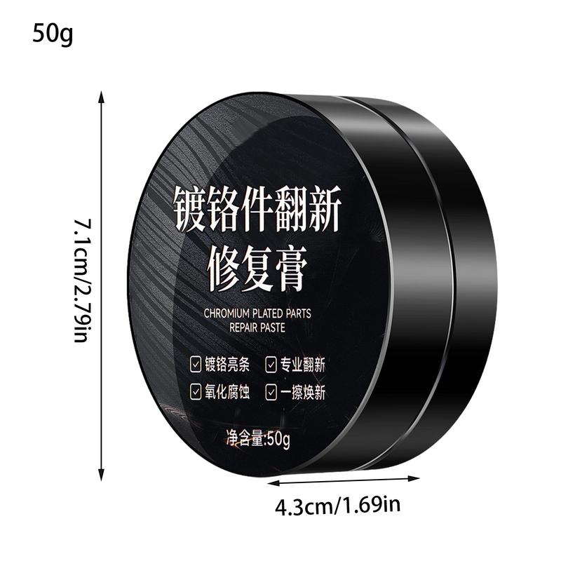 Car Chrome Polish Stainless Steel Polish Watch Scratch Remover Oven Cleaner Paste for Car Beauty Cleaning Daily Maintenance