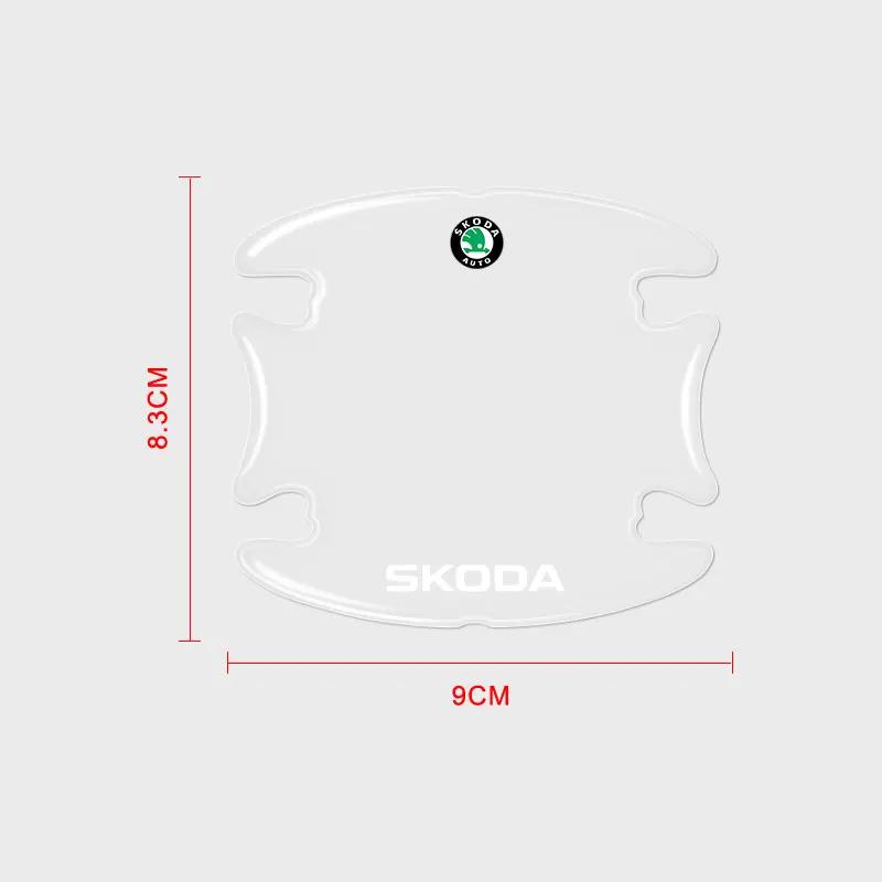 Car Sticker Car Door Anti-collision Strip Door Handle Protection Strip For Skoda Octavia Fabia Kamiq Kapoq Kodiaq Rapid SCALA Su NL6