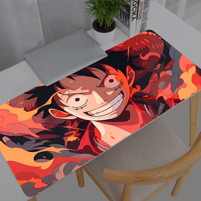 Kawaii Mouse Pad One Piece Luffy Anime Durable New Gabinete Gamer Computer Desk Mat Keyboard Gaming Accessories Mousepad