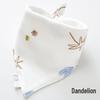 Pure Cotton Baby Drool Bib: Double-Layer Triangle Scarf with Snap Closure, Anti-Spit Up for Newborns