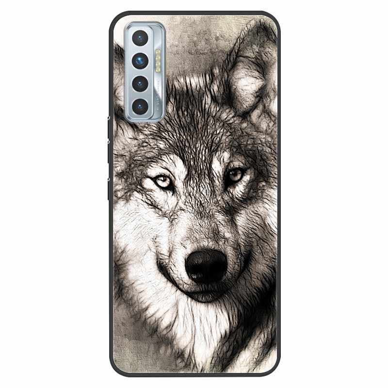 For Tecno Camon 17P Case Shockproof Soft Silicone TPU Back Cover For Tecno Camon 17P 2021 Phone Cases Camon17P CG7 Cute Cartoon