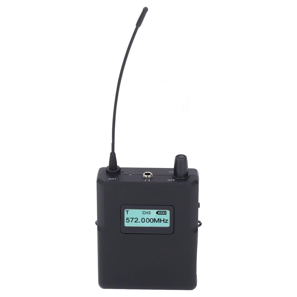 S2D 560-596MHz Receptor de Sistema IEM Sem Fio Digital com Fone de Ouvido para Palco Apresentação ao Vivo