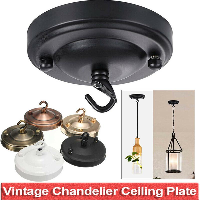 1Pc Lamp Part Ceiling Plate Holder Fitting Wall Hook Light Living Room Pendant Plate 10.5*6Cm Household Diy Chandelier Decor