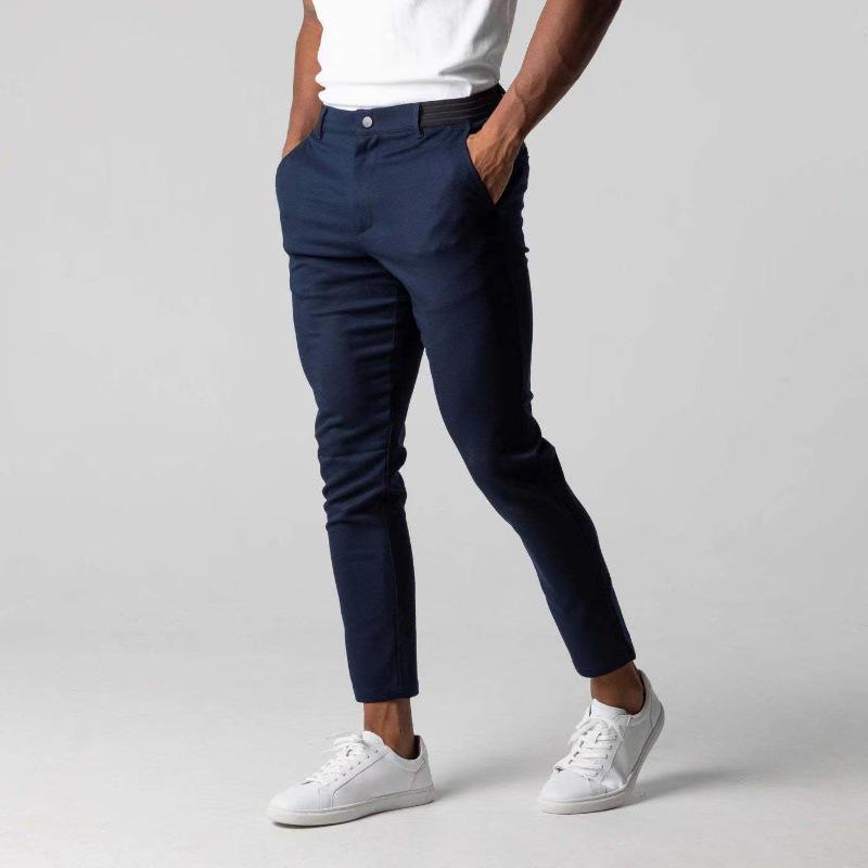 Four Seasons Men's Japanese Style Casual Cotton Pants - Breathable, Versatile, and Youthful