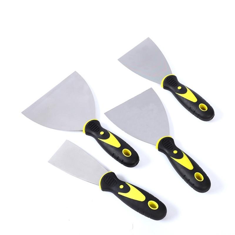 4Pcs Putty Cutter Putty Scraper Stainless Steel Painters Cutter Taping Cutter for Removing Caulk Painting Cleaning