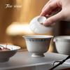 Hand Painted Gaiwan 100ml Chinese Tea Tureen Chawan Handwritten Jingdezhen Cover Bowl Kungfu Ceramics Tool Cup Kung Fu Supplies