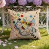 W-Wassily K-Kandinsky Art Cushion Cover Home & Car Dual-Scene Pillow Cover: Reversible for Premium Comfort