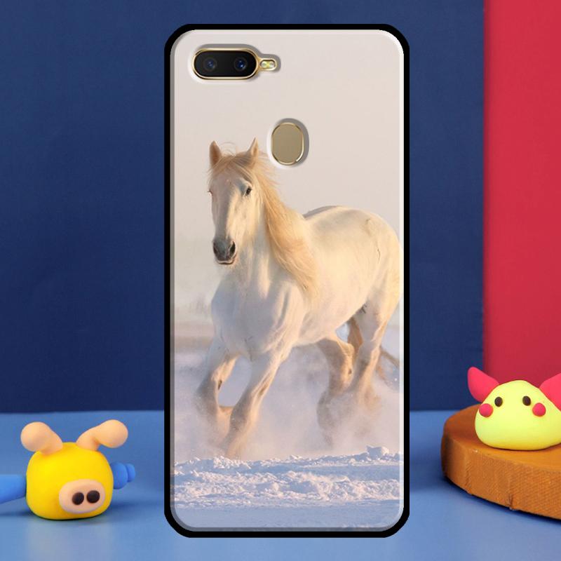 Horses Running Case For Oppo A98 A78 A58 A15 A16 A17 A5 A9 A91 A52 A72 A76 A96 A74 A94 A54 S A57 A77 Cover