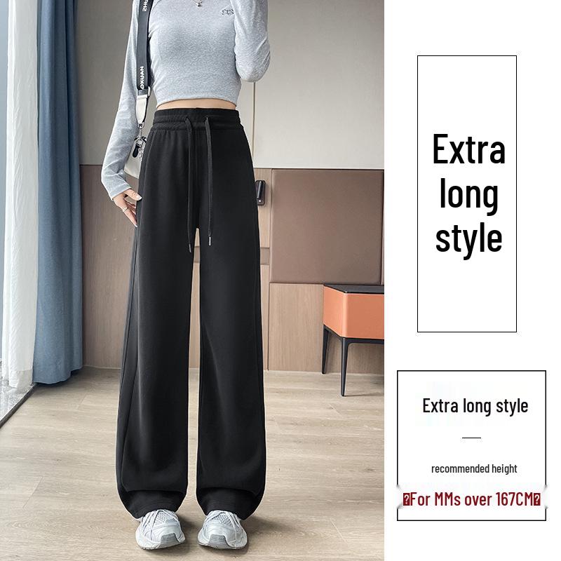 Damskie spodnie dresowe na wiosnę/jesień 2025 - Mały rozmiar, Prosta nogawka, Casualowa odzież sportowa