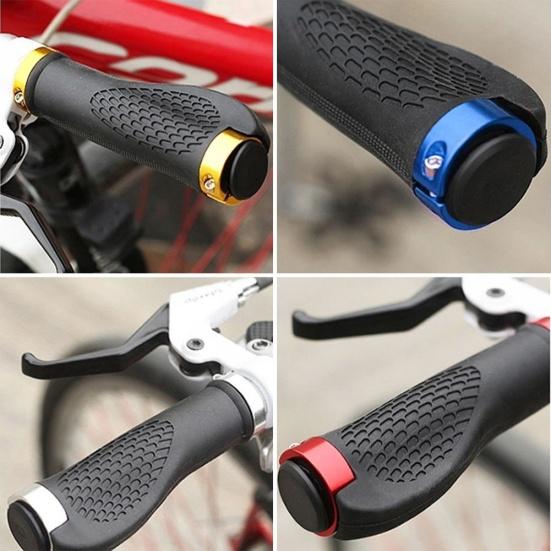 1 Pair MTB Bike Cycling Mountain Bicycle Anti-Skid Locking Handlebar Grips Cover