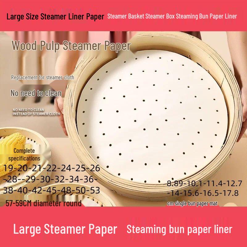 ZISIZ Steamer Liner Paper for Buns & Dumplings