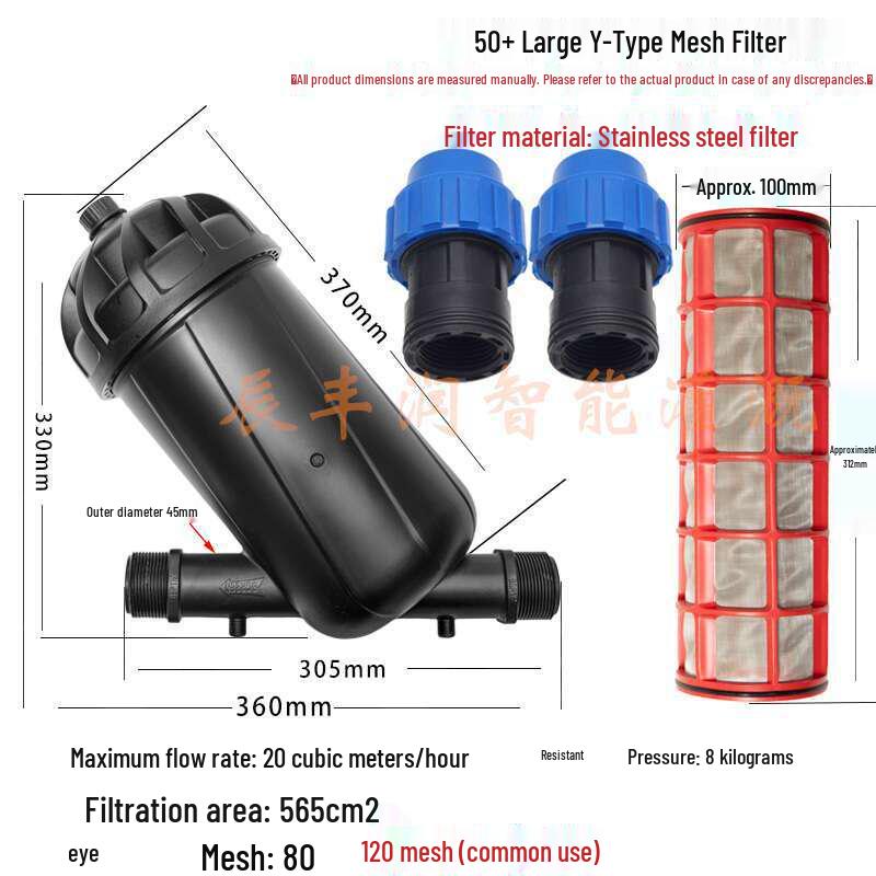 360° Rotating Sprinkler Head with 120 Mesh Filter for Greenhouse Drip Irrigation Systems