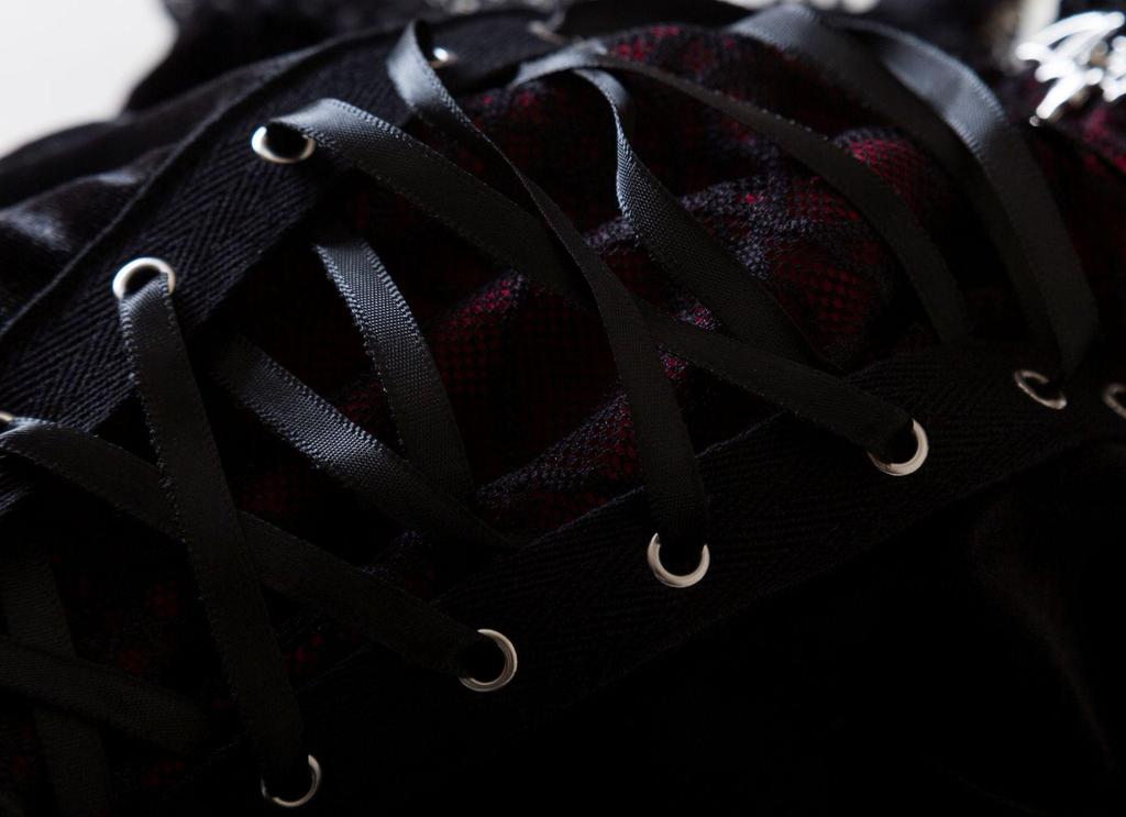 Velvet Lace-up Gothic Corset Camisole - Halloween Style