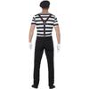 Smiffys Mens Mime Artist Costume Set