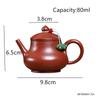 Tradition Yixing Handmade Purple Clay Teapot Raw Ore Zhu Mud Tea Pot Small Capacity Kettle Chinese Household Zisha Teaware 80ml