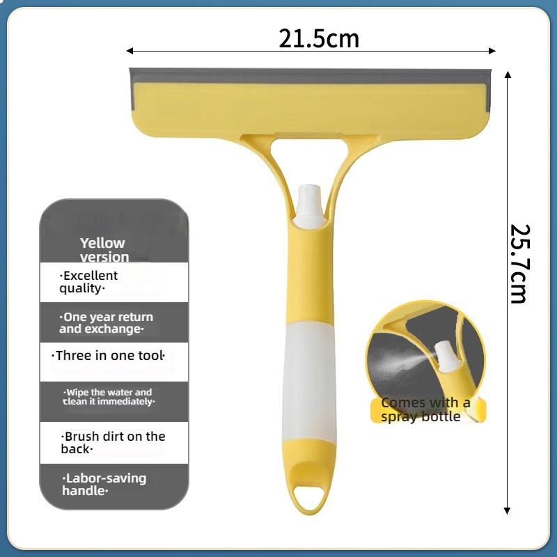 Multi-functional glass wiper Ideal for cleaning mirrors windows and cars Including bathrooms with spray bottle Glass Wiper
