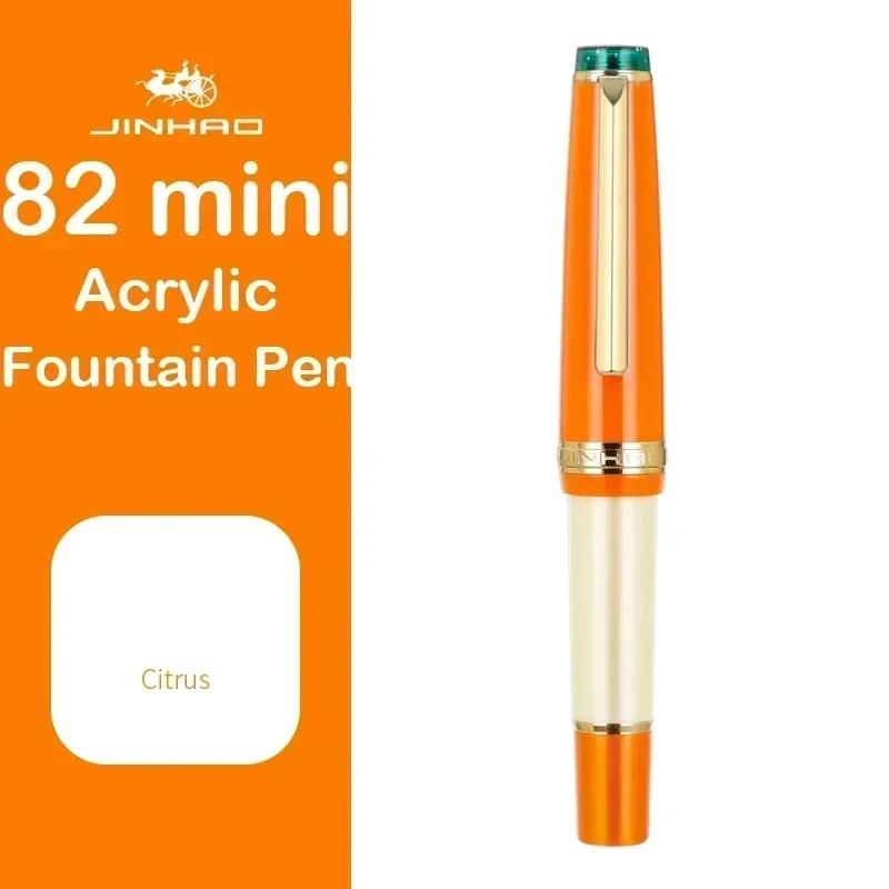 

Jinhao 82 Mini Fountain Pen Luxury Elegant Pens 0.38/0.5/0.7mm Extra Fine Nib Writing Ink Pens Stationery Office School Supplies (as the picture,F(0.5mm))