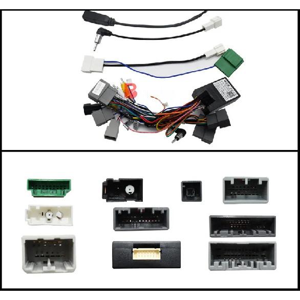 Car Radio Fascias Frame For Honda Pilot 2015- 10 Inch 2DIN Stereo Panel Wiring Harness Connector Power Cable Canbus Decoder
