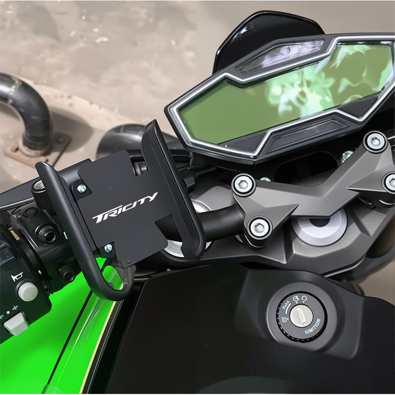 Alloy Motorcycle Cell Phone Support Bracket Mirror Mount Navigation Stand For Tricity 125 155 Tricity 300 Tricity125 Tricity155