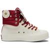 Converse Chuck Taylor All Star Scarpe Alte Comode Versatili in Tela Sneakers Donna Bianco Sporco A19074C